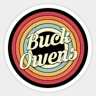 Buck Proud Name Retro Rainbow Tribute Sticker